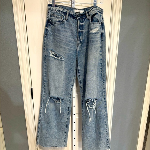 Hidden Logan Heavy Distressed Dad Jeans Size 31 (like new condition) - Picture 2 of 6